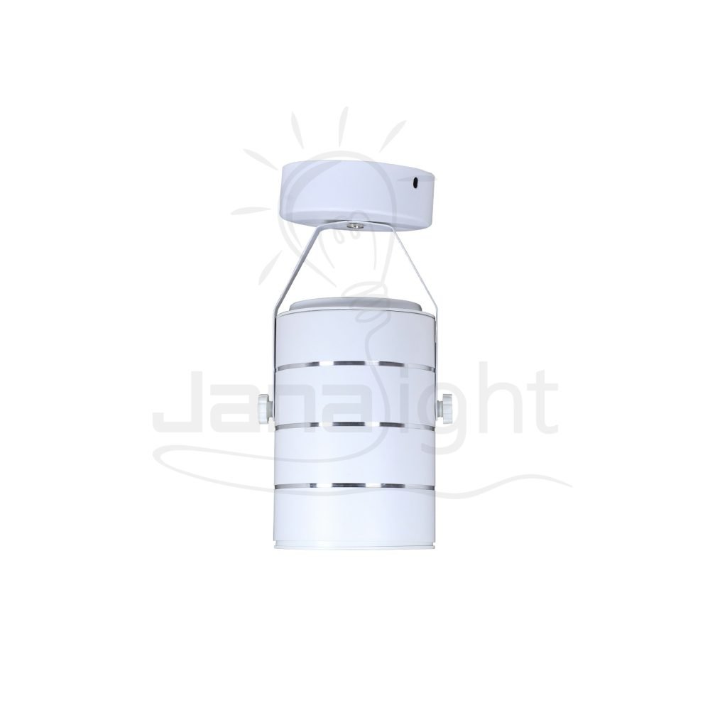 سلندر متحرك 30 وات COB ابيض وورم Tiltable wall-mount cylinder ceiling downlight white body color warm 30W
