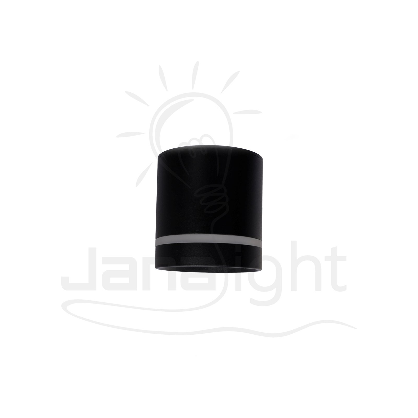 سلندر 7 وات اسود وورم طرف اكرليك 7.5x8سم جنى لايت JN-7580 Wall-mount cylinder ceiling downlight 7 watt black warm