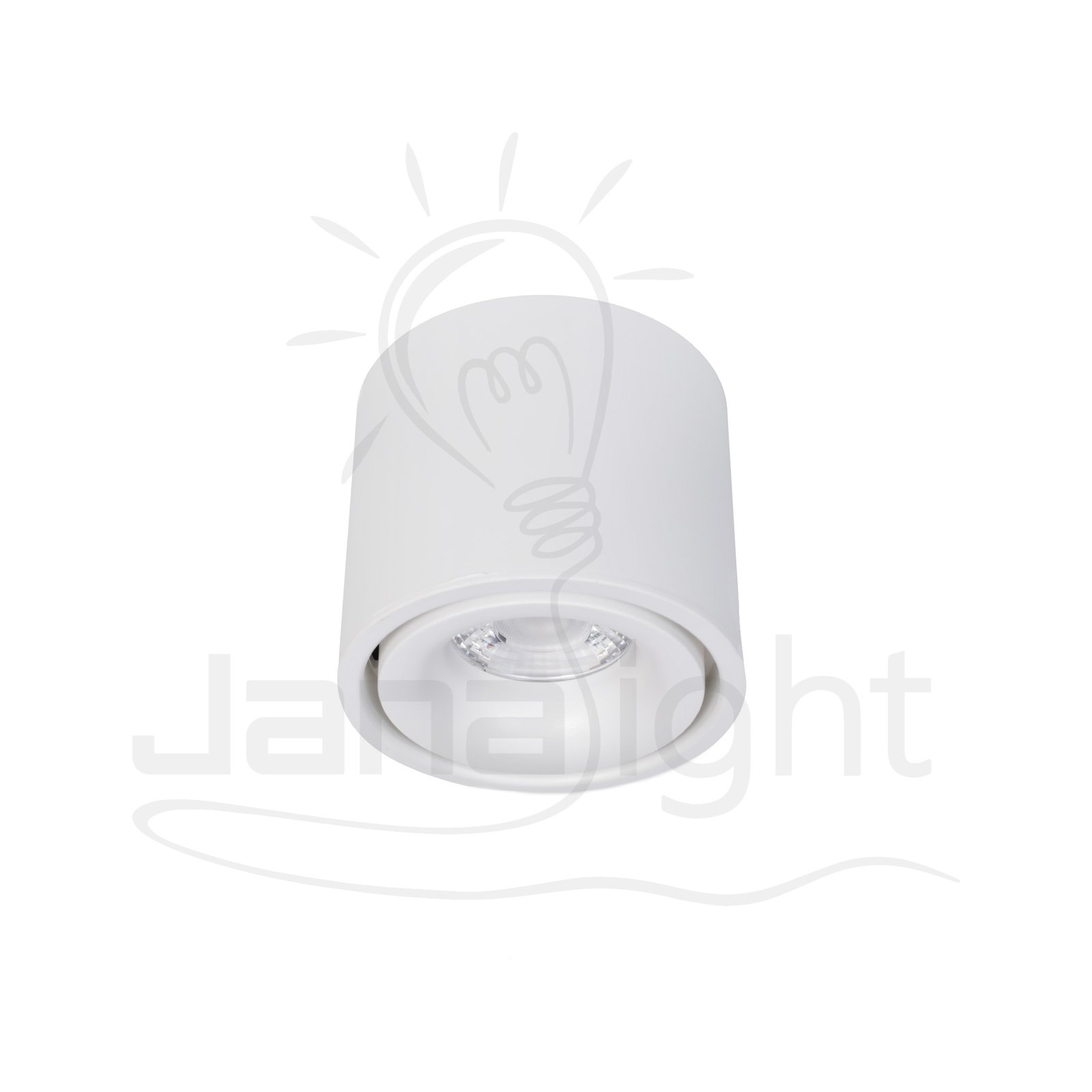 سلندر 15 وات المنيوم ابيض وررم 10X8.5 سم جنى لايت Jn-D1008 Cylinder 15W Aluminum White Warm 10×8.5 Cm