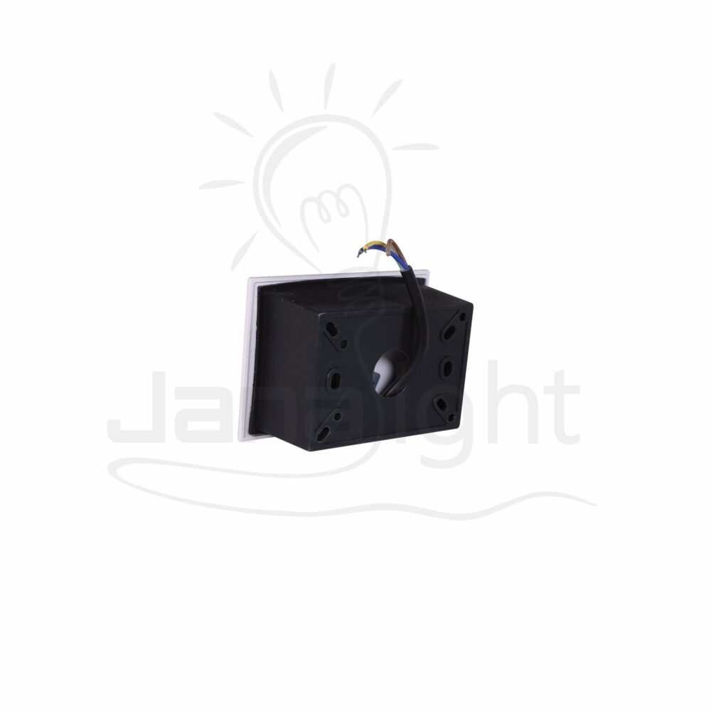 سبوت سلم مستطيل مجوف وش 8.5 سم 5 وات ابيض جنى لايت Outdoor led hollowed rectangular white stair spotlight 5w 3000K