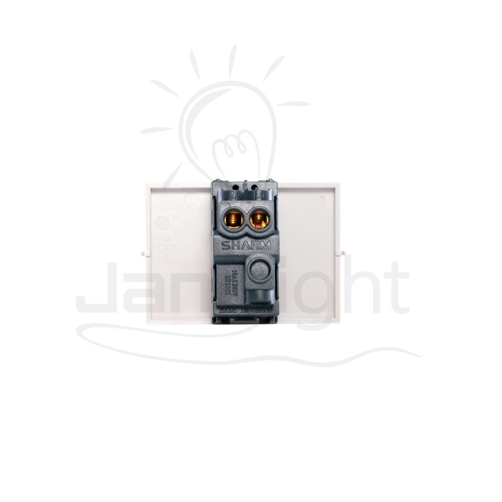 زر جرس عريض ابيض شرم (ماسة) White panel doorbell switch Sharm