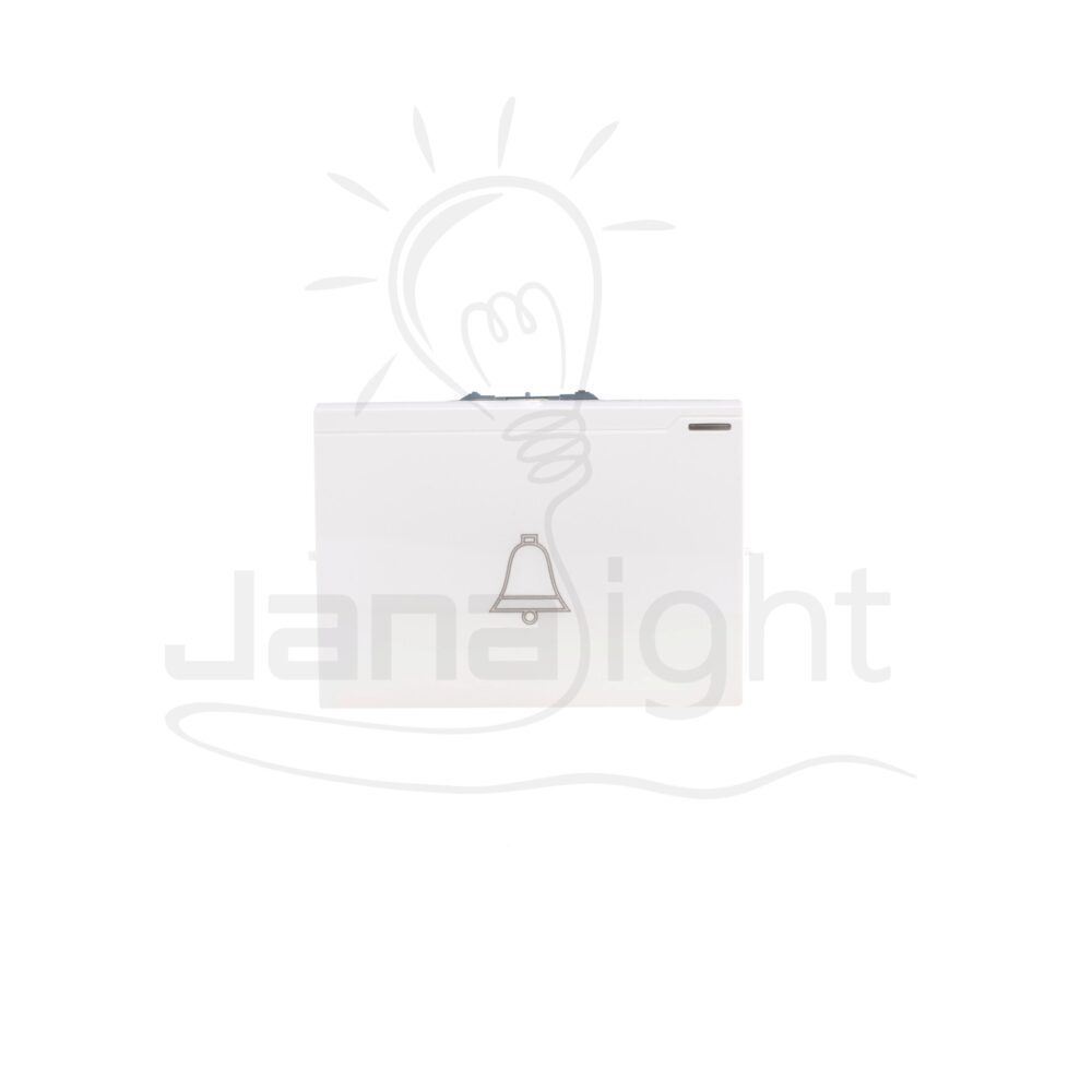 زر جرس عريض ابيض بضوء شرم (تاب) White panel doorbell switch with led Sharm