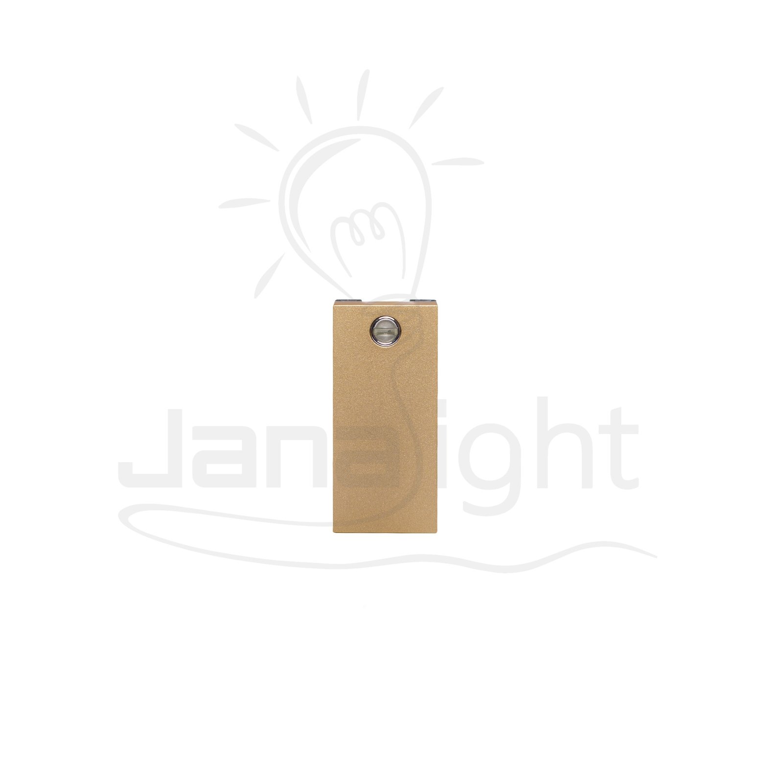 مفتاح بضوء شمباني شرم ماسة SH5104P-CH One-way switch champagne colour Sharm with led