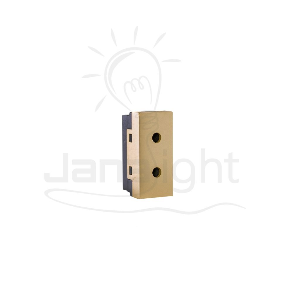 بريزة عادية شمباني شرم SH5114P-CH Champagne two-pin socket Sharm