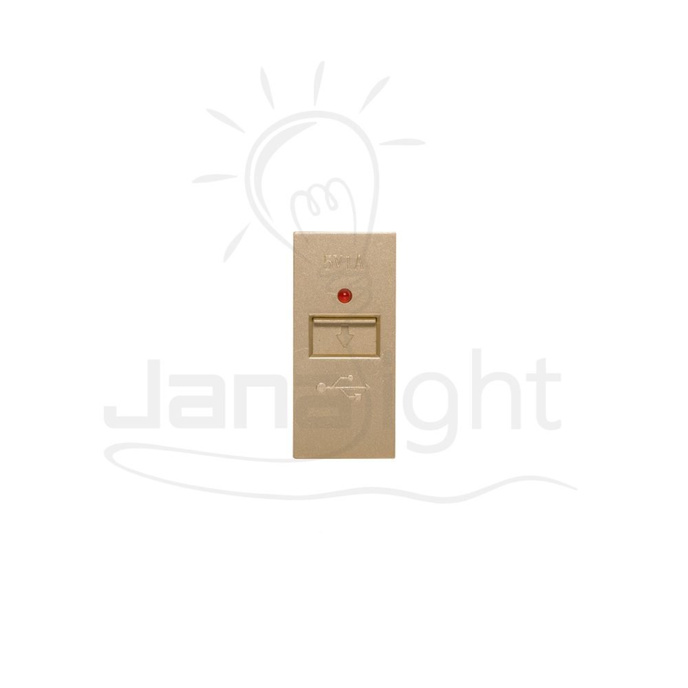 بريزة مدخل USB مفرد شمباني شرم SH5123P-CH Champagne two USB charger socket Sharm