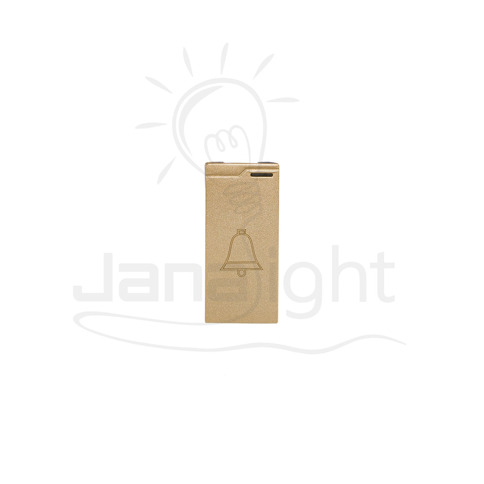 زر جرس مفرد شمباني شرم تاب SH6105P-CH Single champagne doorbell switch Sharm