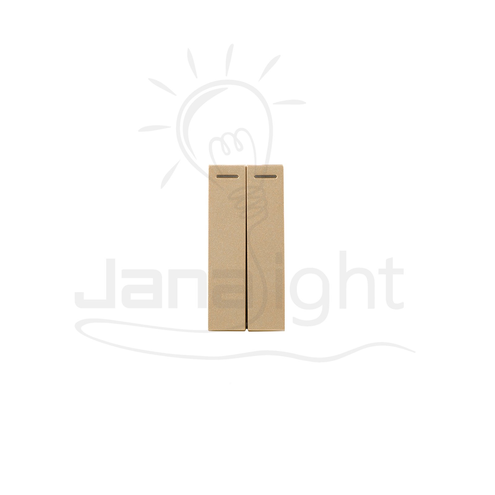 مفتاح ديفياتير مجوز شمباني شرمتاب SH6108P-CH Double two-way switch champagne colour Sharm