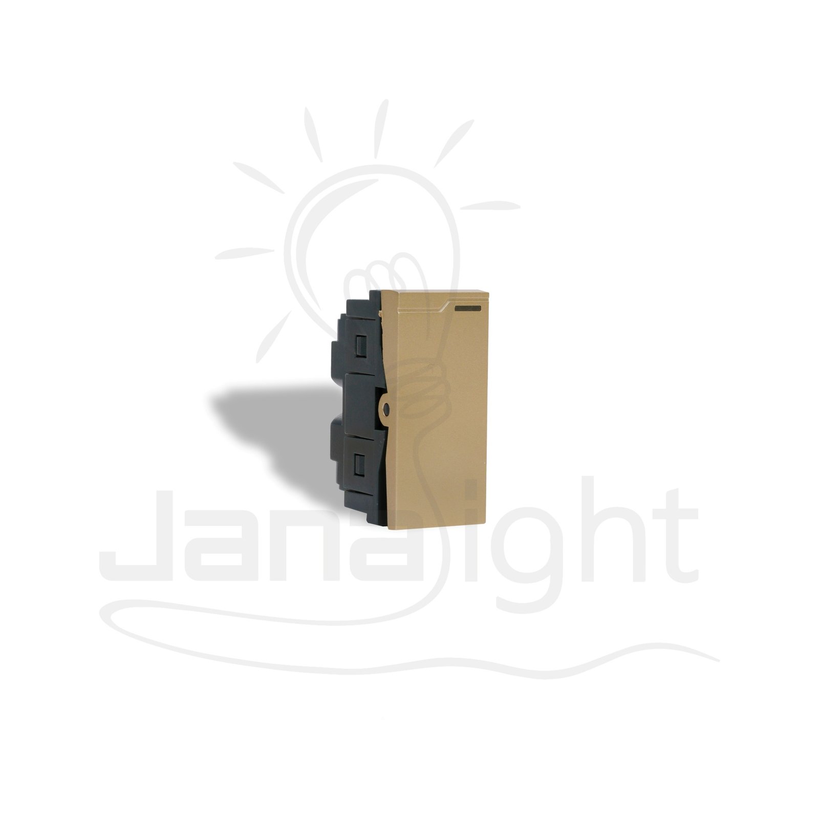 مفتاح مفرد فلات شمباني شرم تاب SH6101P-CH-F one way champange switch sharm