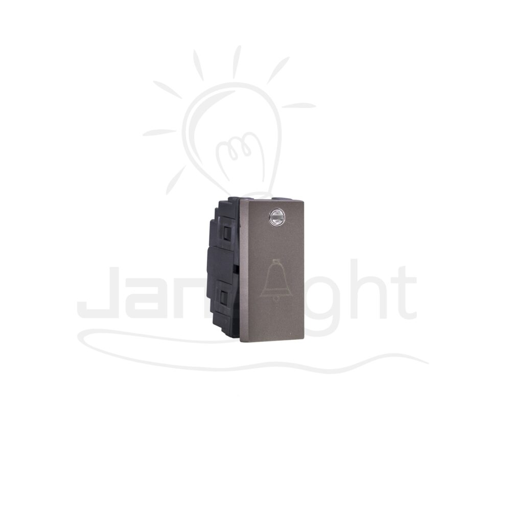 زر جرس مفرد بني 1 شرم (ماسة) Brown Doorbell Switch Sharm