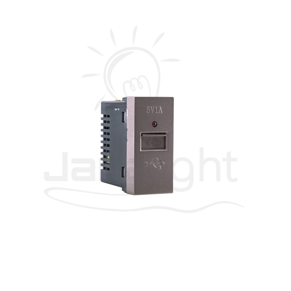 بريزة مدخل USB مفرد بني 1 شرم SH5123BR1 Brown USB charger socket Sharm
