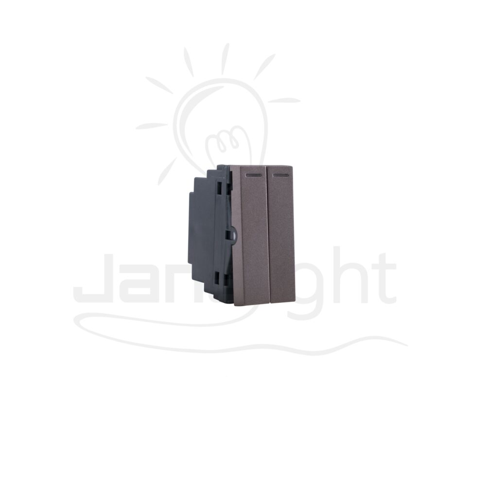 مفتاح مجوز بني 1 شرم (تاب) Double one-way switch brown Sharm