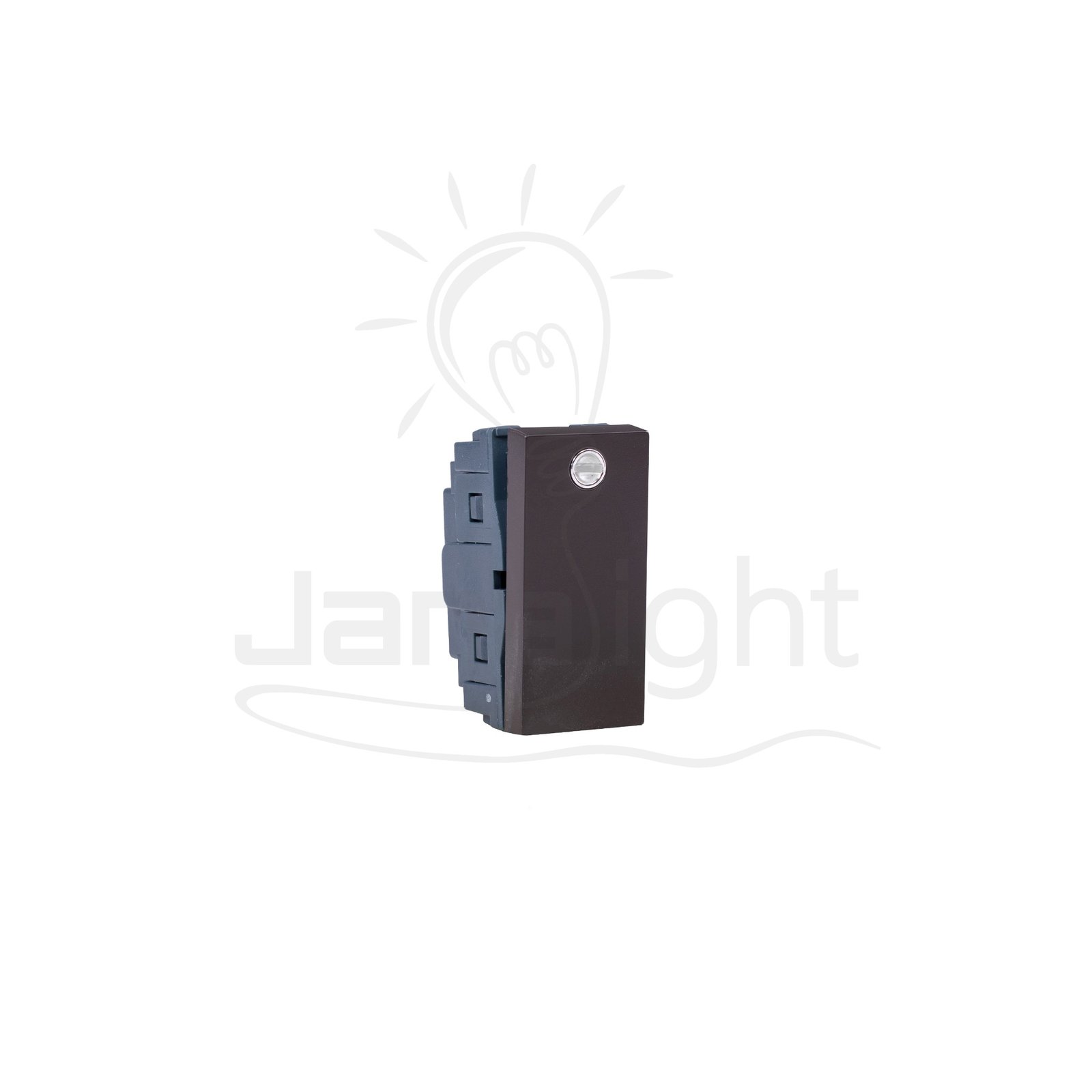 مفتاح بضوء بني غامق 3 شرم ماسة SH5104BR3 Dark brown one-way switch Sharm with led 11005004(1)