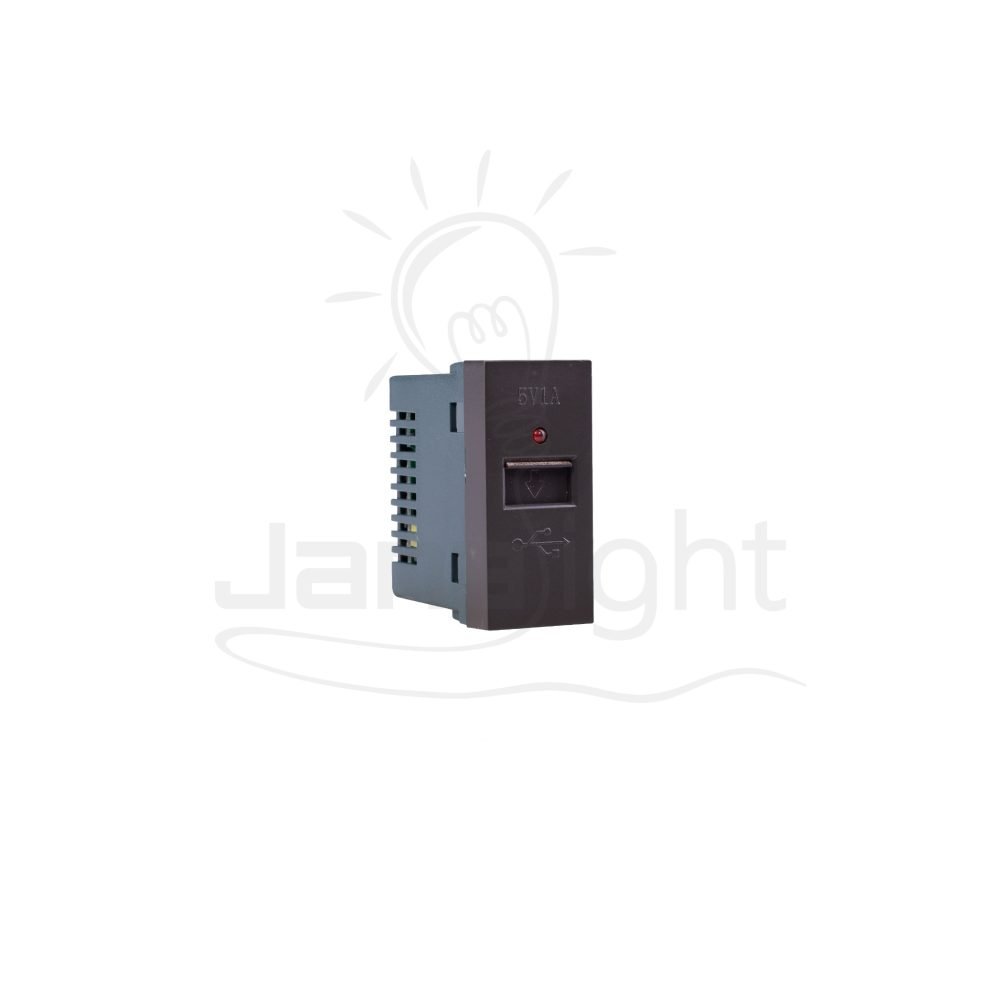 بريزة مدخل USB مفرد بني غامق 3 شرم SH5123BR3 Dark brown USB charger socket Sharm 11005023(1)
