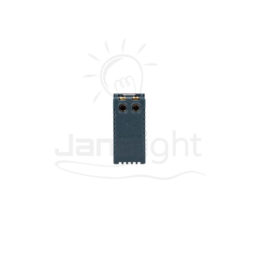 ⁦بريزة مدخل USB مفرد بني غامق 3 شرم SH5123BR3⁩ - الصورة ⁦3⁩