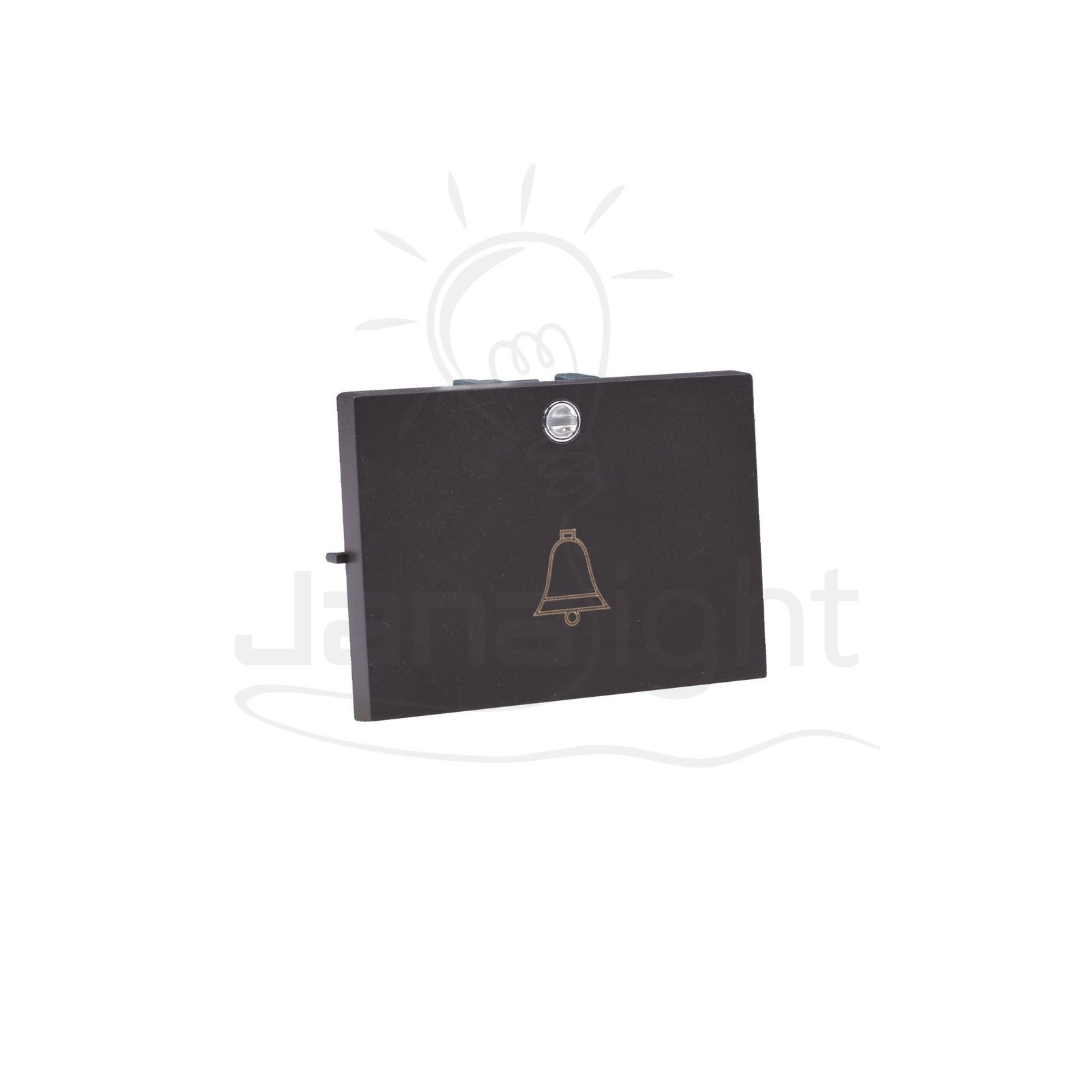 زر جرس عريض بضوء بني غامق 3 شرم ماسة SH5336BR3 panel doorbell switch dark brown colour with LED Sharm