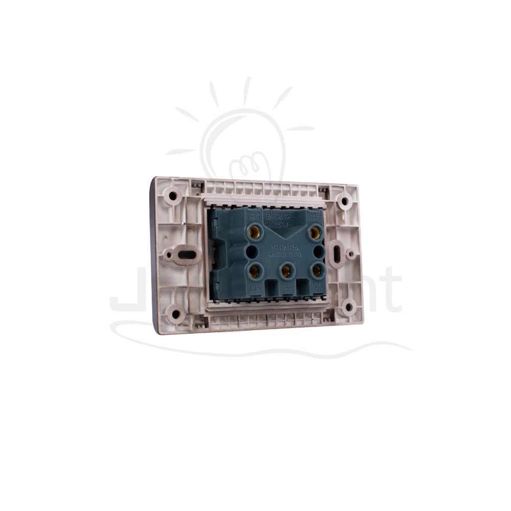 مفتاح سخان 20 امبير بني غامق 3 شرم ماسة SH5340BR3 Dark brown water heater switch Sharm