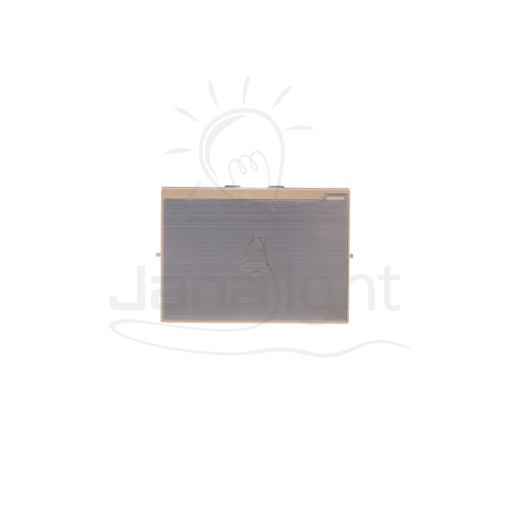 زرجرس عريض ستانلس شمباني شرم تاب SH6335CH-B Stainless steel panel doorbell switch champagne colour Sharm