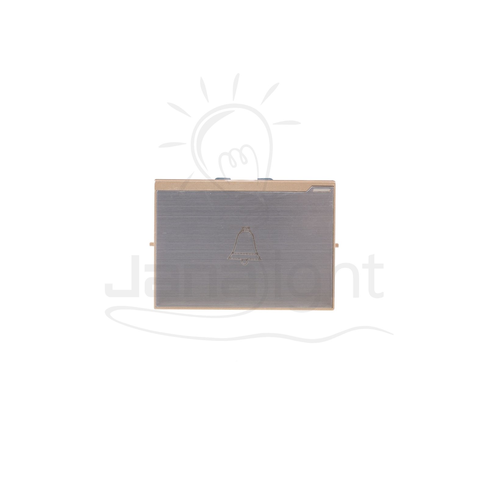 زرجرس عريض ستانلس شمباني شرم تاب SH6335CH-B Stainless steel panel doorbell switch champagne colour Sharm