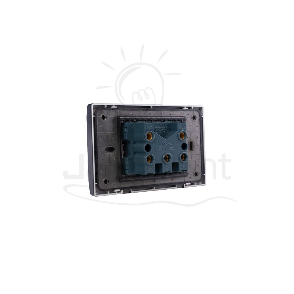 مفتاح سخان 20 امبير ستانليس ستيل شرم تاب SH6340SS Stainless steel water heater switch 20A silver colour sharm