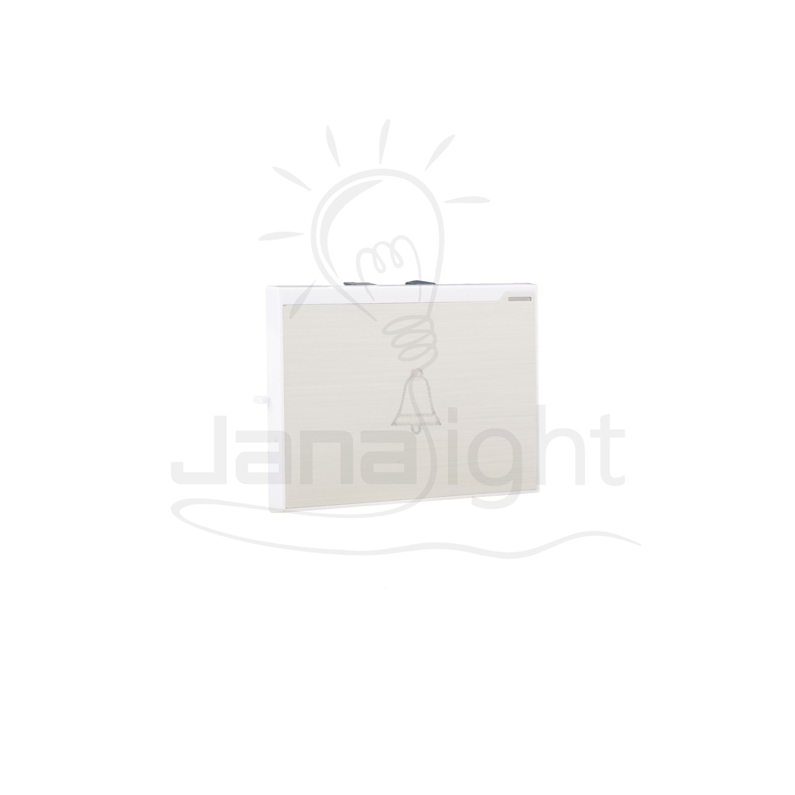 زر جرس عريض المنيوم شرم تاب SH6335AL panel doorbell switch aluminium colour Sharm