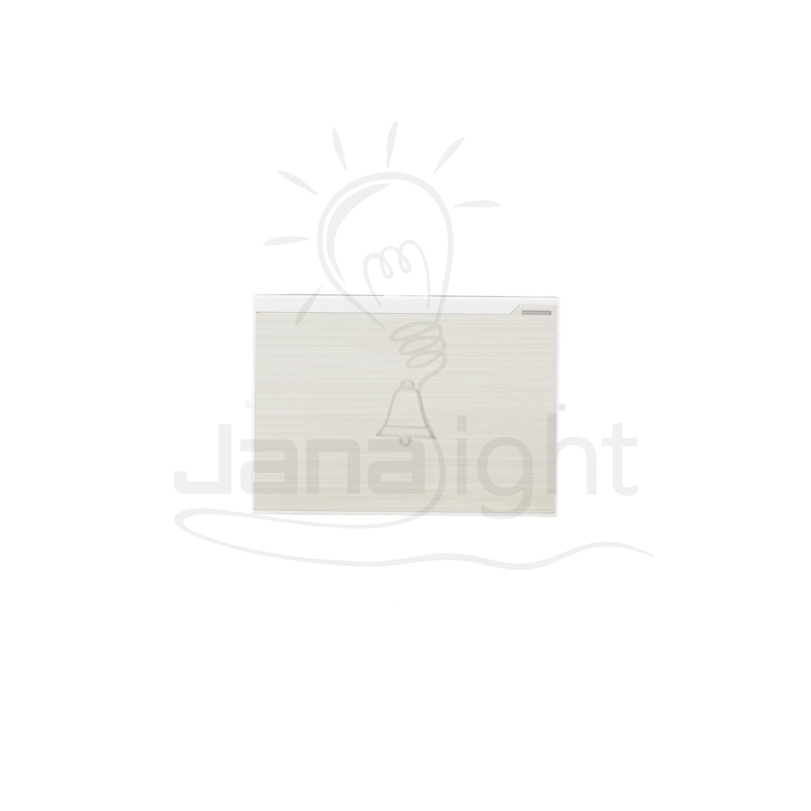 زر جرس عريض المنيوم شرم تاب SH6335AL panel doorbell switch aluminium colour Sharm