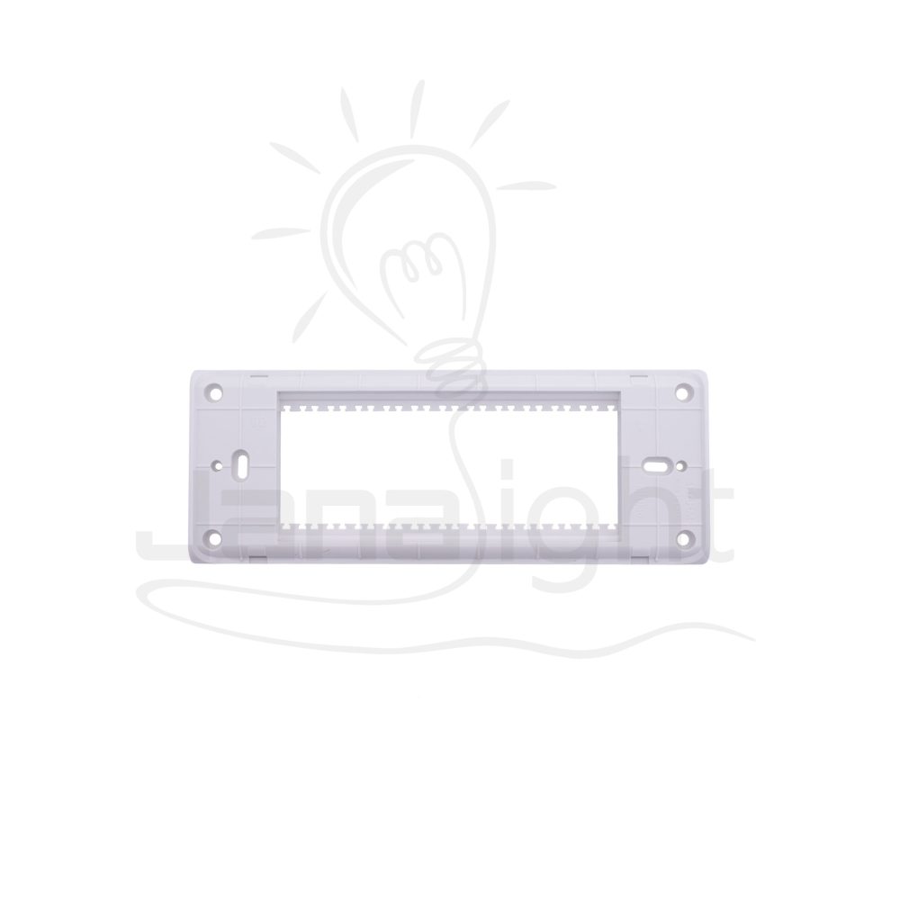 شاسيه شرم سداسي ابيض SH 5645 White 6 gang mounting frame Sharm