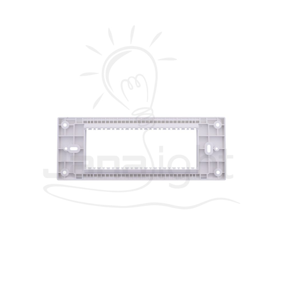 شاسيه شرم سداسي ابيض SH 5645 White 6 gang mounting frame Sharm