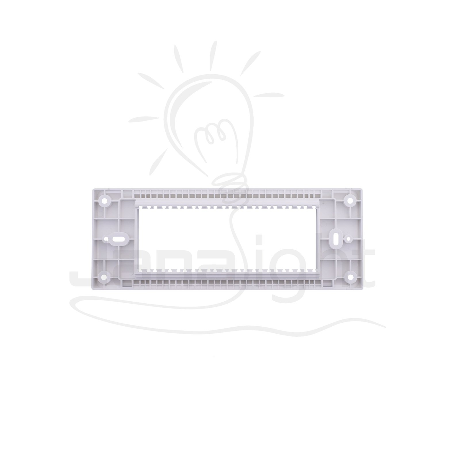 شاسيه شرم سداسي ابيض SH 5645 White 6 gang mounting frame Sharm