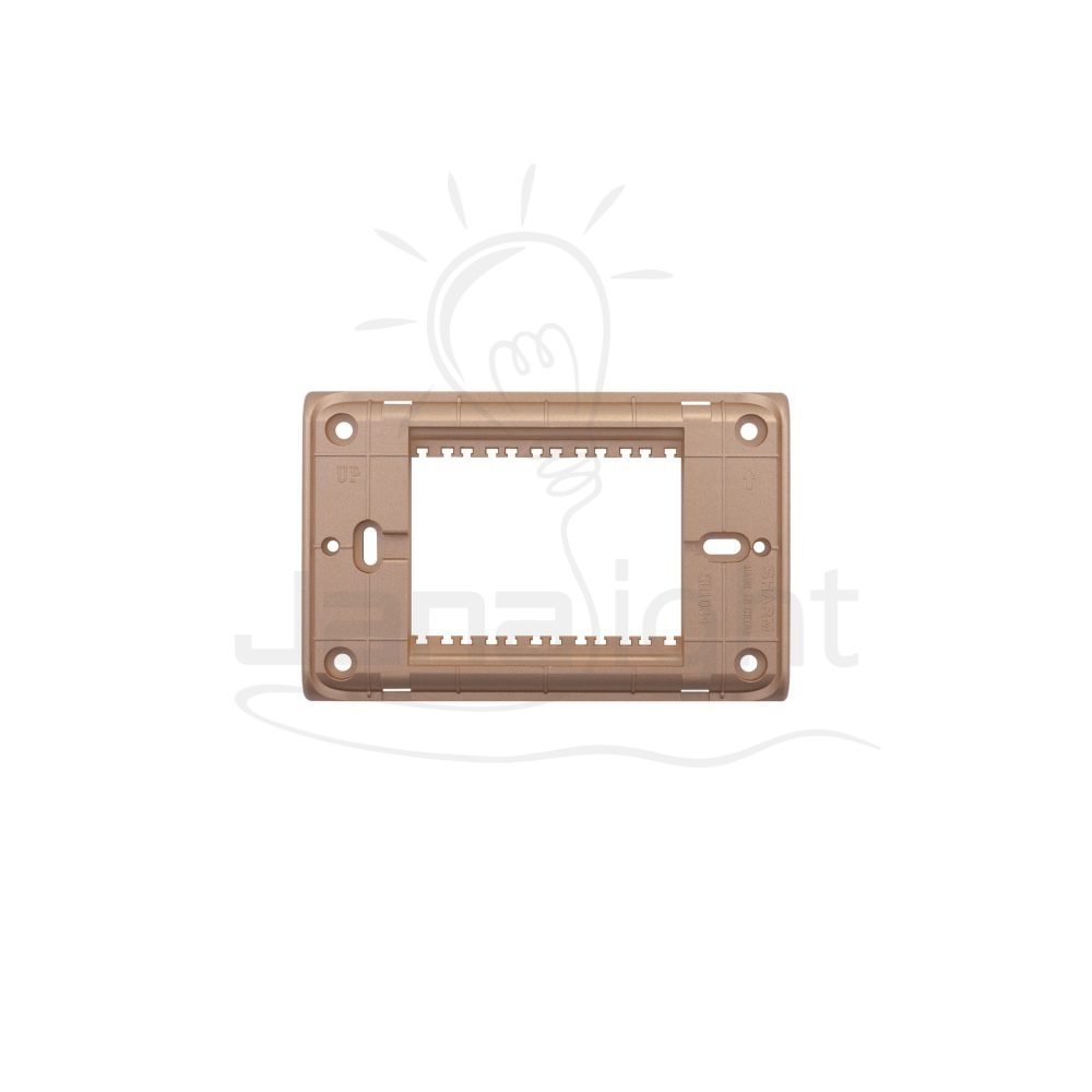 شاسيه شرم ثلاثي نحاسي لميع SH 5342-P6 Bright copper 3 gang mounting frame Sharm