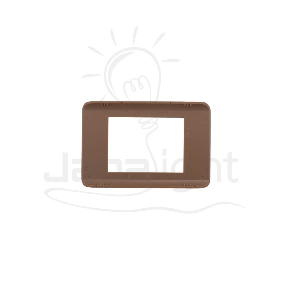 وش شرم انجكشن قرفي فاتح SH 5341- IN5 Light cinnamon formica color 3 gang screwless wall plate switch cover Sharm