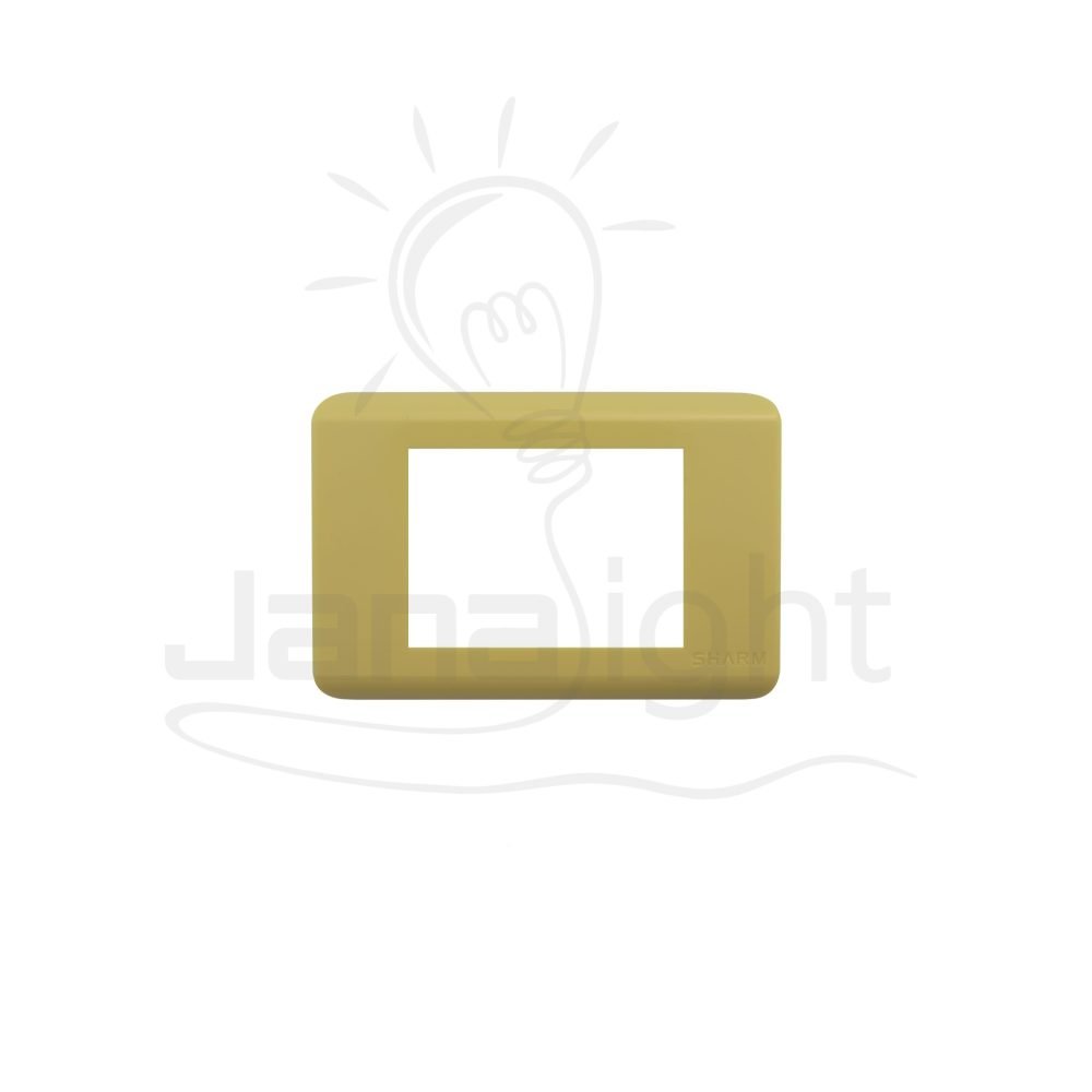 وش شرم انجكشن اصفر SH 5341/IN7 Yellow formica color 3 gang screwless wall plate switch cover Sharm
