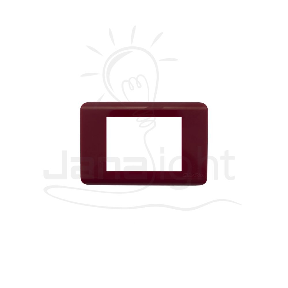 وش شرم انجكشن كرزي SH 5341-IN13 Cherry formica color 3 gang screwless wall plate switch cover Sharm