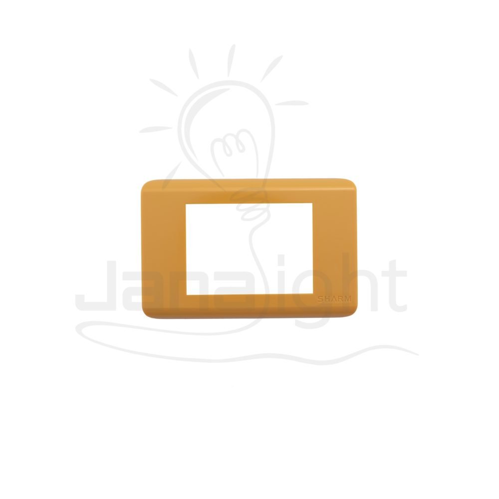 وش شرم انجكشن اصفر كناري SH 5341 -IN21 Yellow formica color 3 gang screwless wall plate switch cover Sharm
