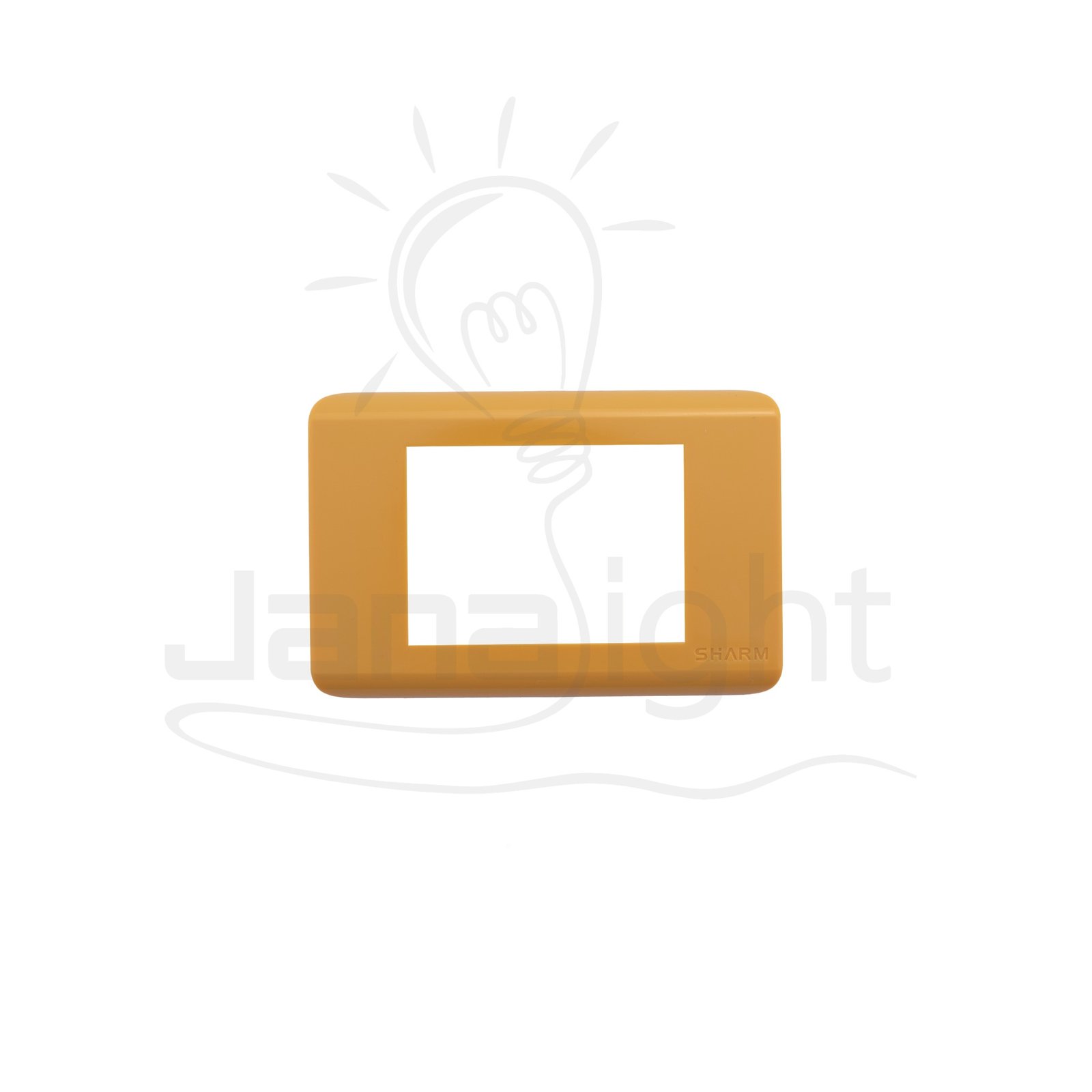 وش شرم انجكشن اصفر كناري SH 5341 -IN21 Yellow formica color 3 gang screwless wall plate switch cover Sharm