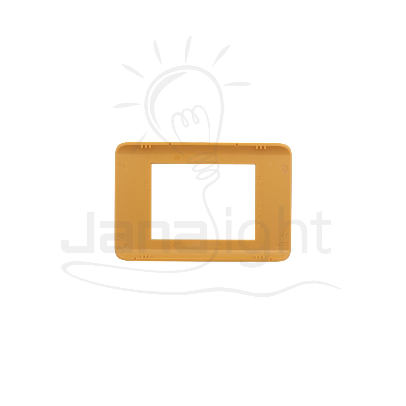 وش شرم انجكشن اصفر كناري SH 5341 -IN21 Yellow formica color 3 gang screwless wall plate switch cover Sharm