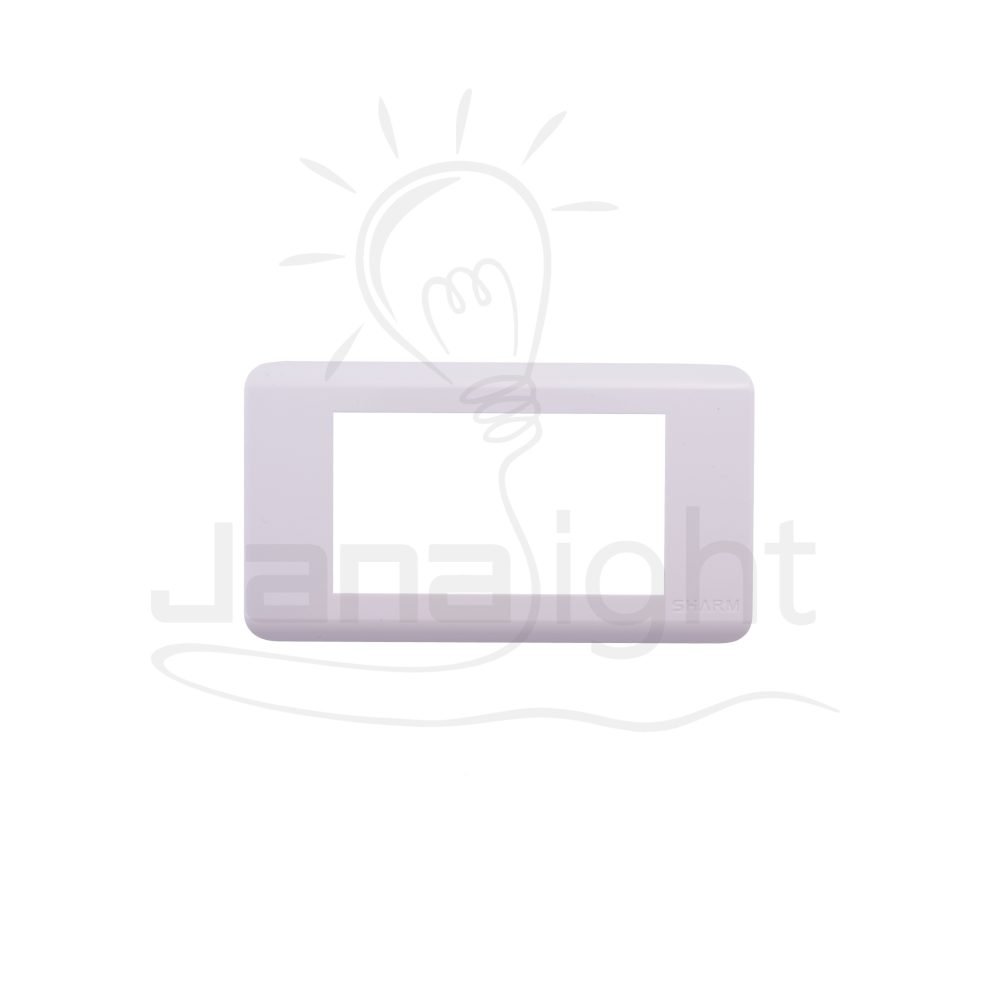 وش شرم رباعي انجكشن ابيض SH5442 White formica color 4 gang screwless wall plate switch cover Sharm