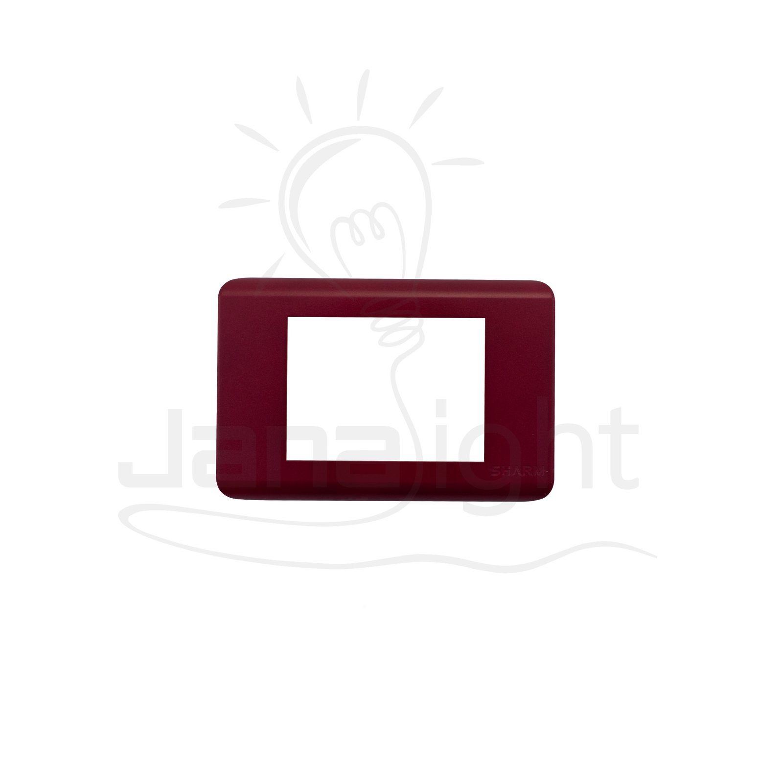 وش شرم بينتك احمر SH 5341R Red formica color 3 gang screwless wall plate switch cover Sharm