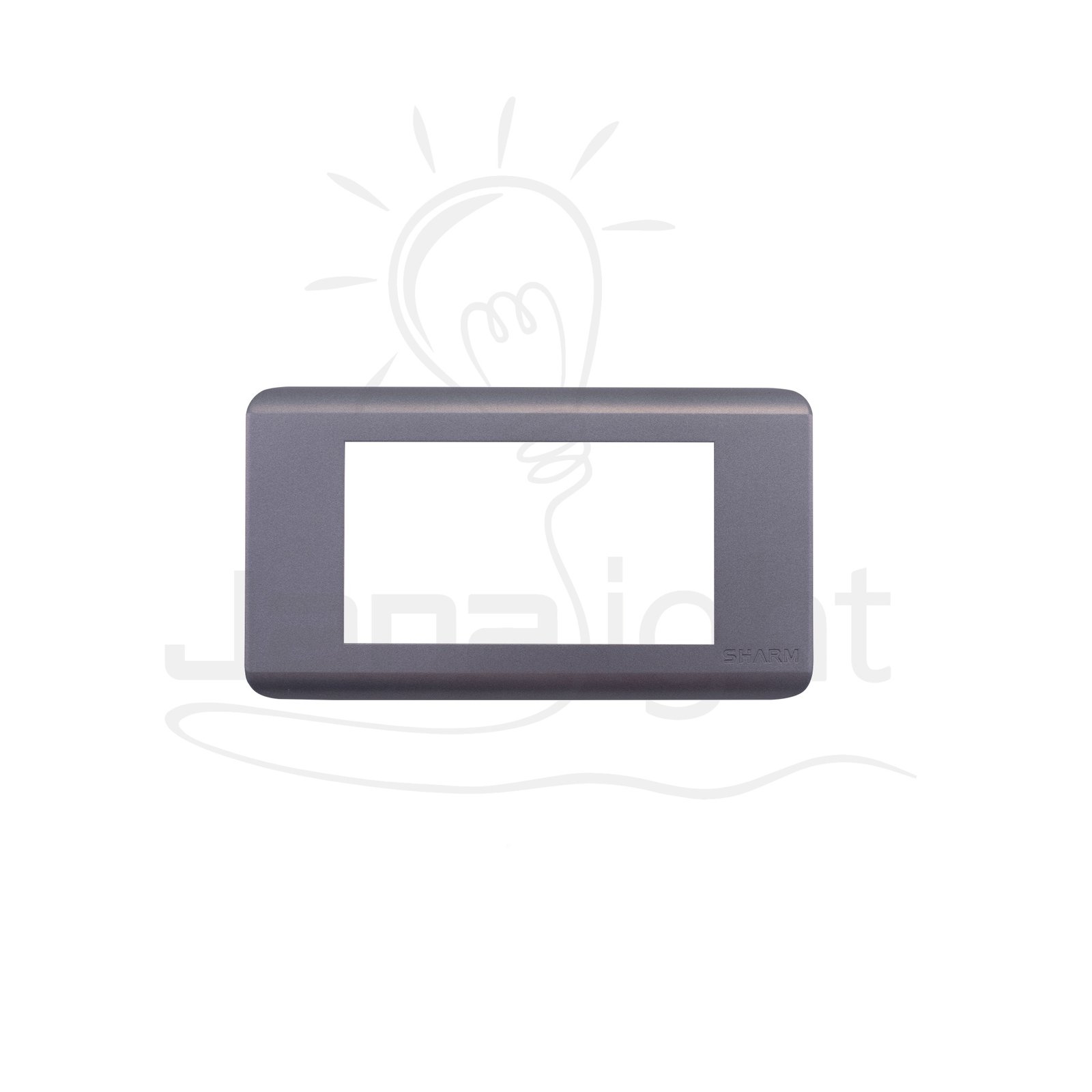 وش شرم رباعي بينتك SH5441-P4 Dark gray formica color 4 gang screwless wall plate switch cover Sharm