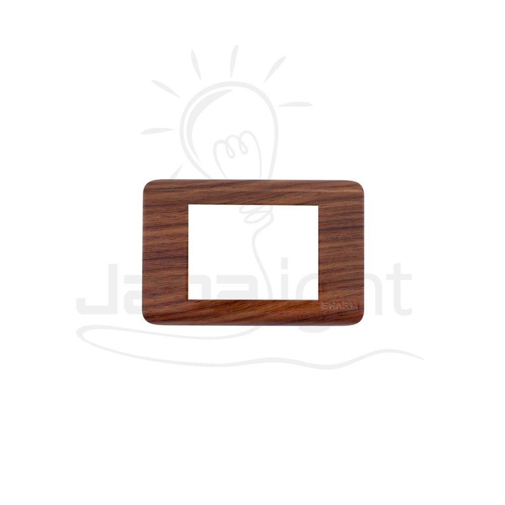 وش شرم فورميكا جوزي لميع SH 5041/M3102 Bright walnut formica color 3 gang screwless wall plate switch cover Sharm
