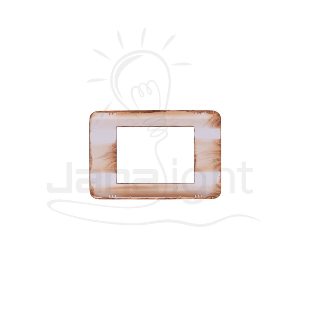 وش شرم فورميكا جوزي لميع SH 5041/M3102 Bright walnut formica color 3 gang screwless wall plate switch cover Sharm