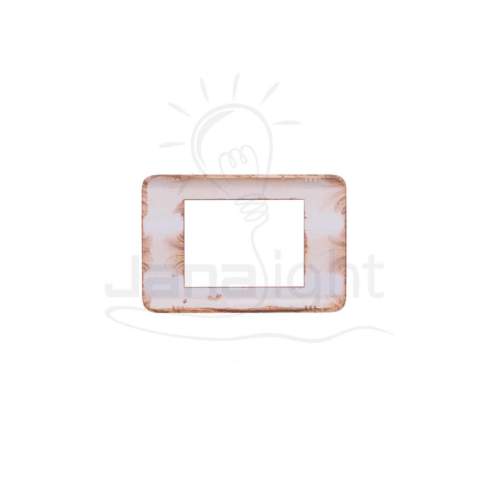 وش شرم فورميكا ف ج خشبي لميع SH 5041/A099 Bright wooden formica color 3 gang screwless wall plate switch cover Sharm
