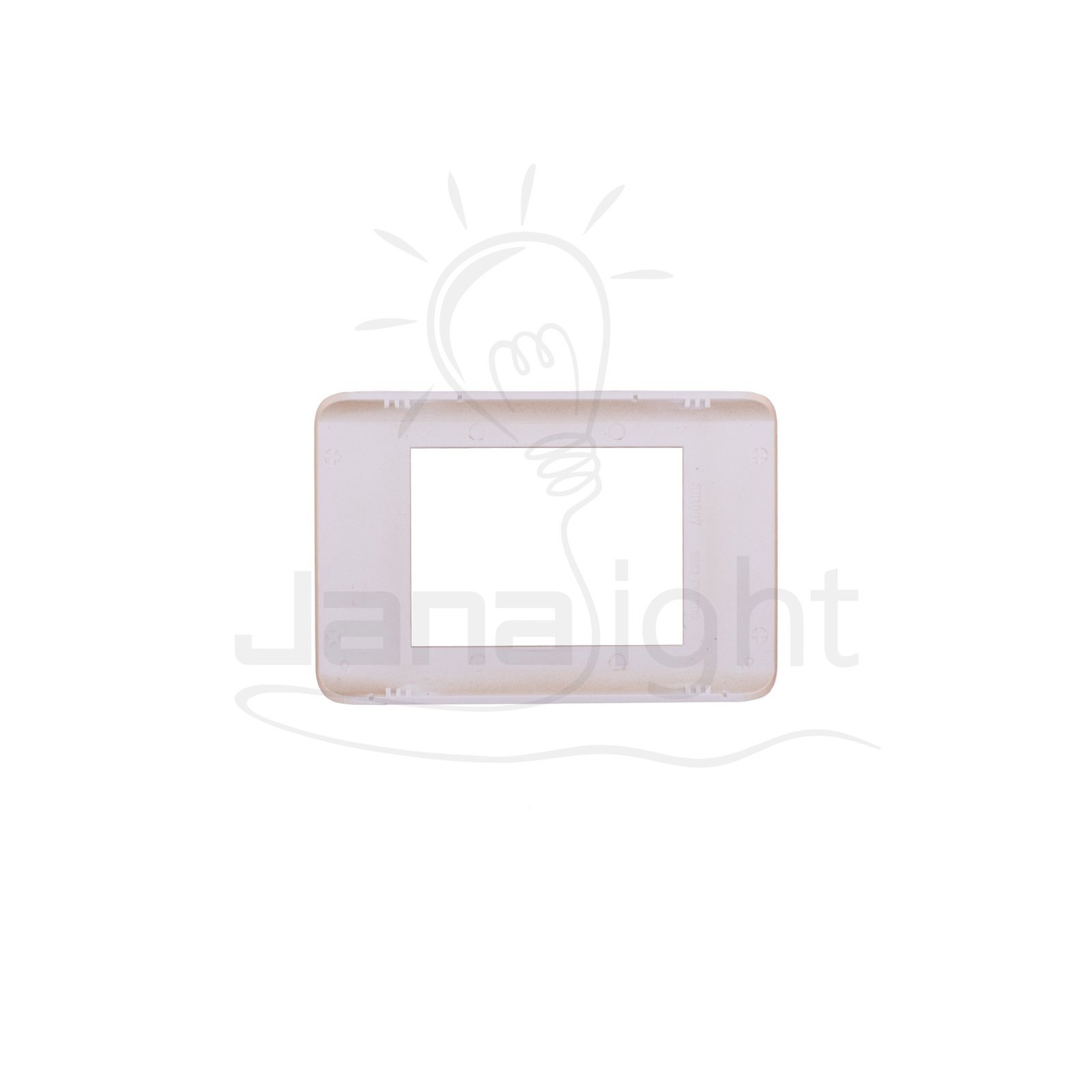 وش شرم ف د شامبين SH 1037-P7-F Champagne formica color 3 gang screwless wall plate switch cover Sharm