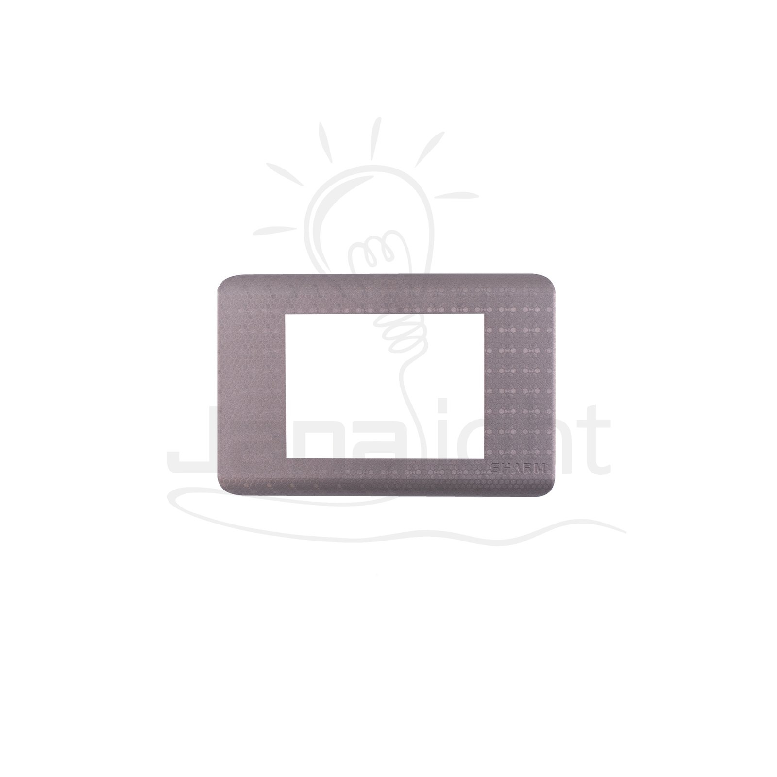 وش شرم بني 1 SH 1037-BR1-F Brown formica color 3 gang screwless wall plate switch cover Sharm