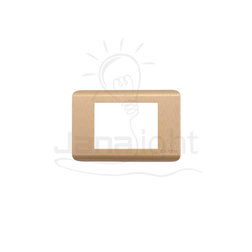 وش شرم ف د نحاسي SH 1037-P6-B Dark copper formica color 3 gang screwless wall plate switch cover Sharm