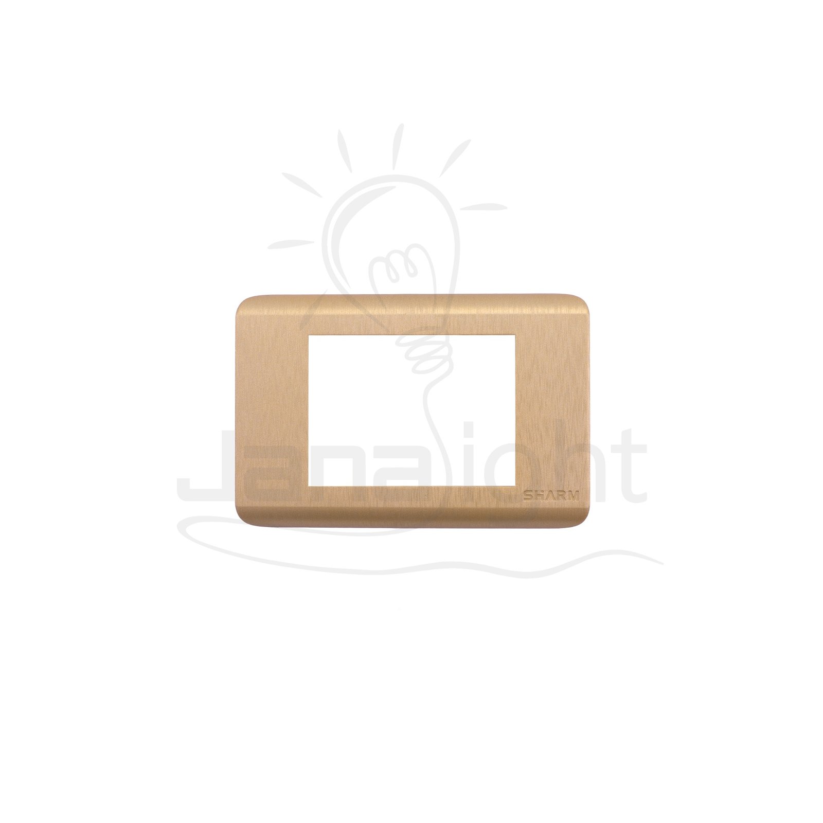 وش شرم ف د نحاسي SH 1037-P6-B Dark copper formica color 3 gang screwless wall plate switch cover Sharm