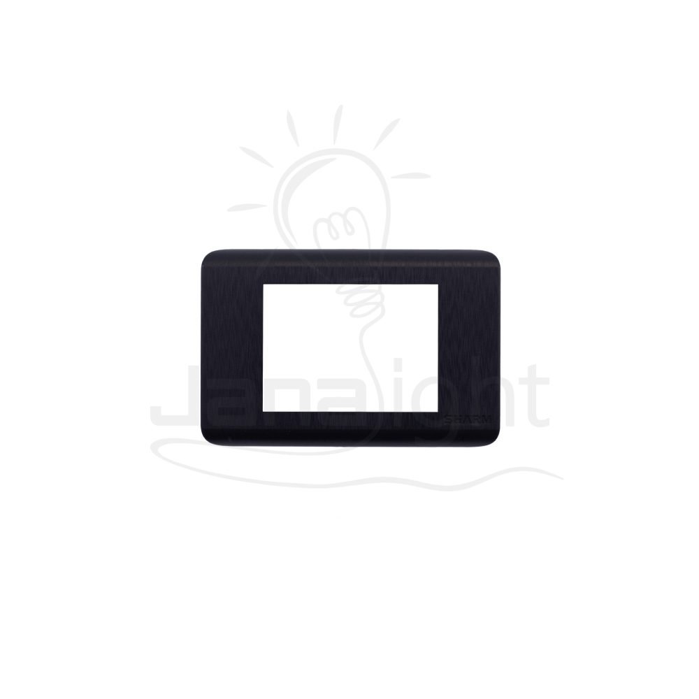 وش شرم اسود SH 1037-B-B Black formica color 3 gang screwless wall plate switch cover Sharm 11014007