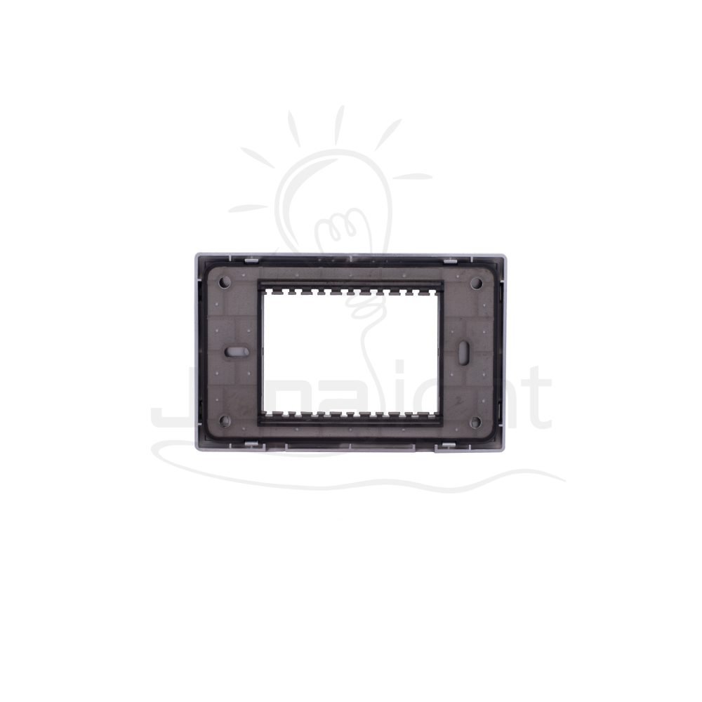 وش شرم المنيوم SH 5341-AL Aluminum colour 3 gang screwless wall plate switch cover Sharm
