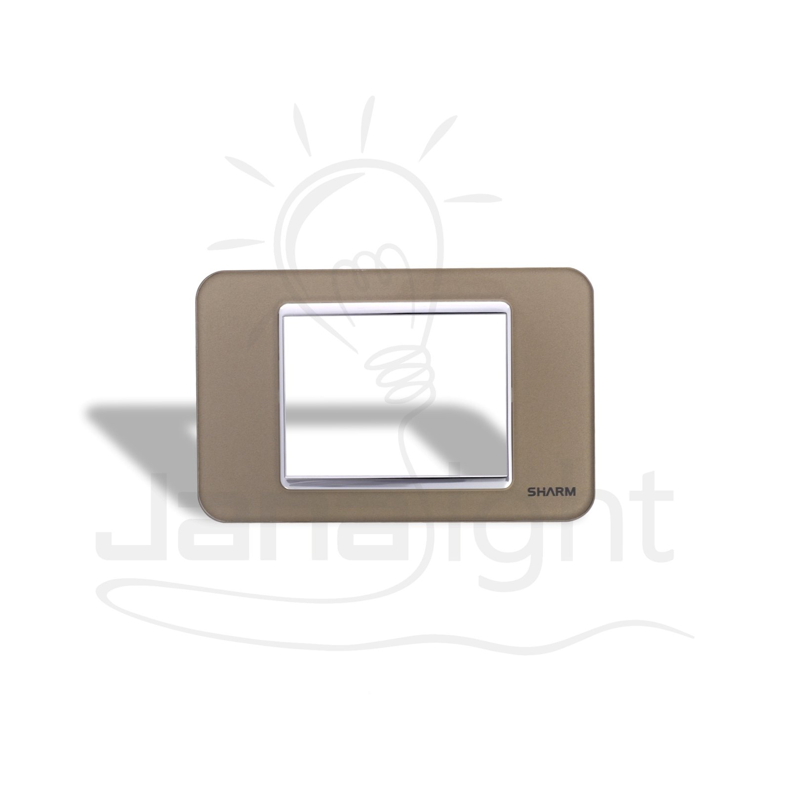 وش شرم كريستال شامبين اطار كروم (CH) SH 5343 SHARM Champagne Crystal Faceplate with Chrome Frame