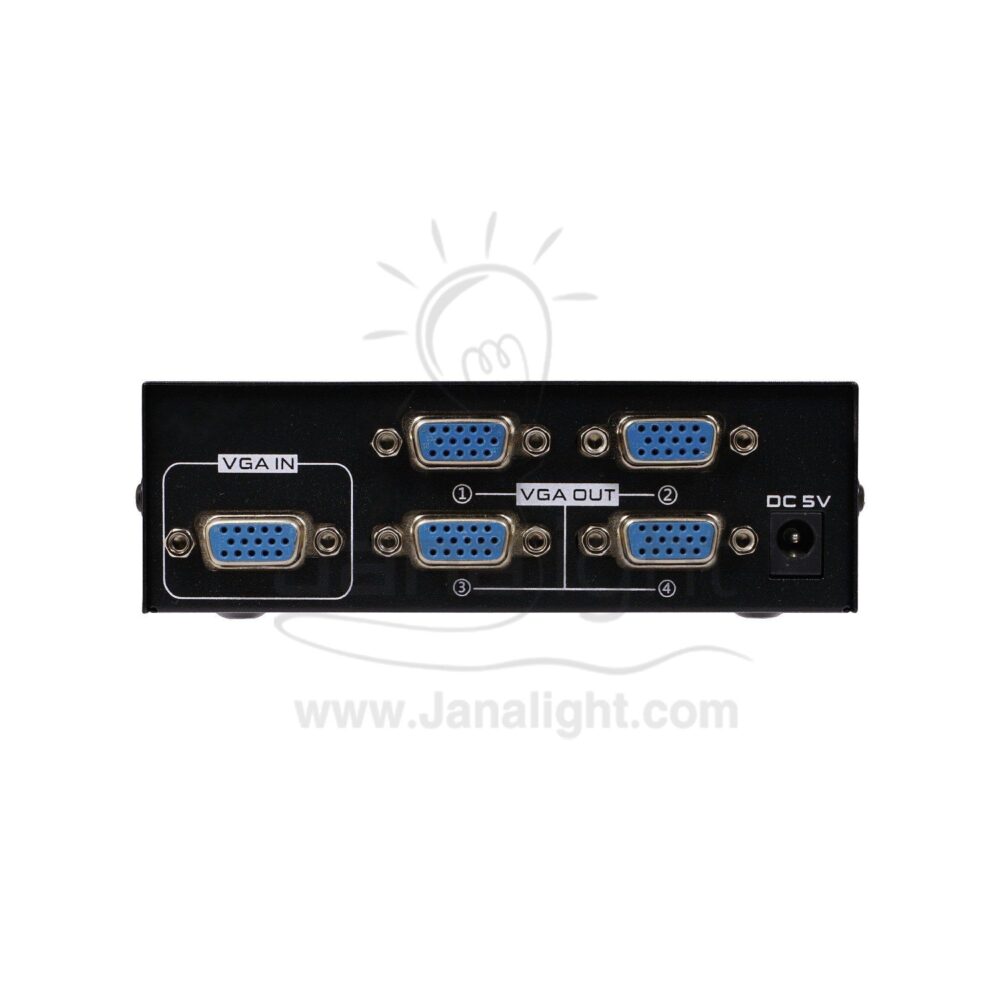 سويتش فيجا 4 بورت VGA Hub with 4 Ports - VGA Switch - 4 Ports