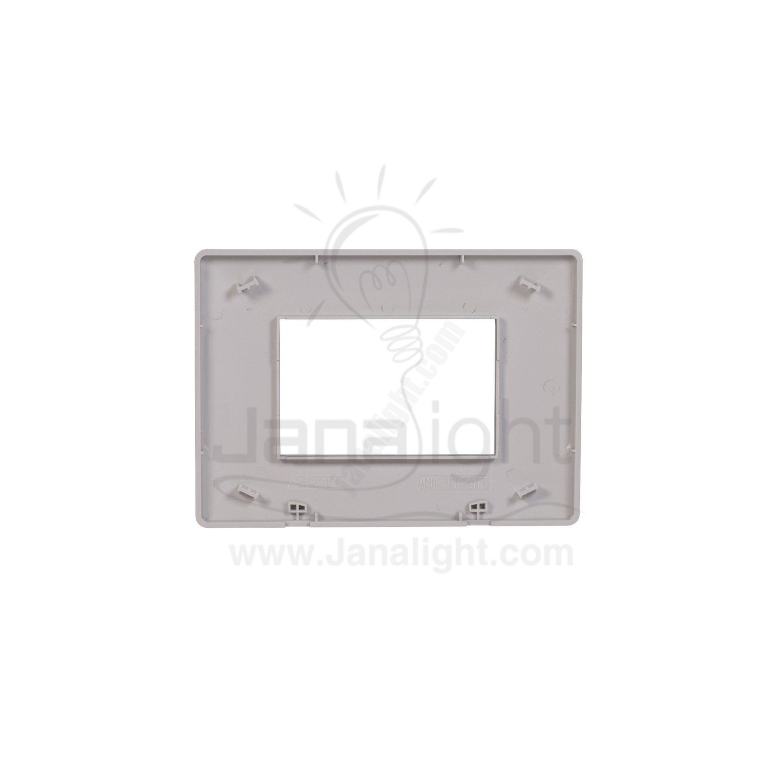 وش ساس هاجر رصاصي فلات hajar lead 3 Module Cover Plate sas Flat